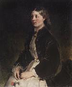 Louis Ferdinand von Rayski Portrait of Christine Freifrau von Schonberg oil painting reproduction